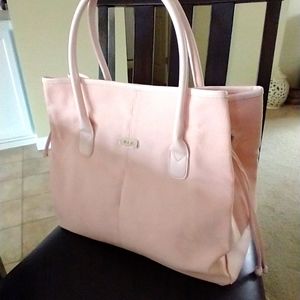 Ralph Lauren large pink canvas tote